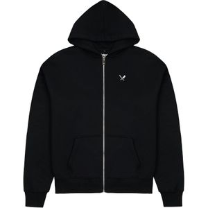 Distorted People Sweatvest 'Classic'  zwart / wit