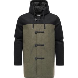 Ragwear Winterjas 'Dorvan'  olijfgroen / zwart
