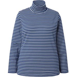 Ulla Popken Shirt  navy / wit