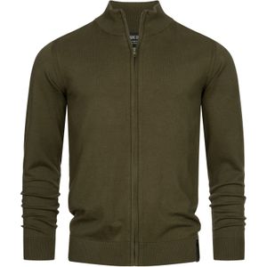 INDICODE JEANS Gebreid vest ' Lau '  kaki