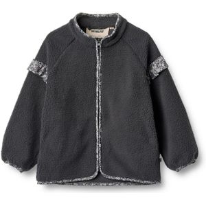 WHEAT Fleece jas 'Ellena'  antraciet / wit