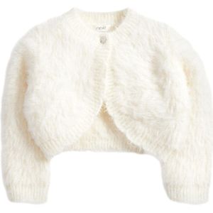 Next - Gebreid Vest - Ecru - Knoopsluiting - Lange Mouw