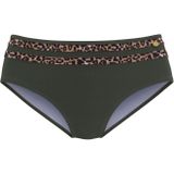 Look - Dierenprint - Bikinibroekje - Olijf/Luipaard - Recycling-polyamide