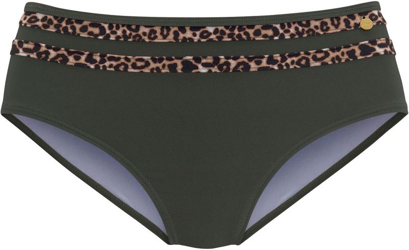 Look - Dierenprint - Bikinibroekje - Olijf/Luipaard - Recycling-polyamide
