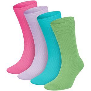 DillySocks Sokken  blauw / turquoise / lila / pink / wit