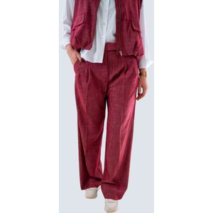 WEARABLE STORIES Bandplooibroek 'Daria'  rood