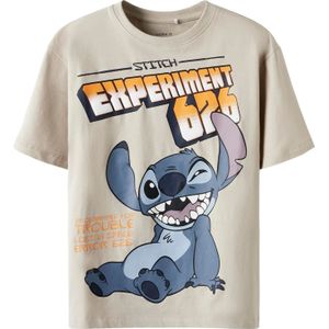 NAME IT Shirt 'Stitch'  beige / camel / navy / wit