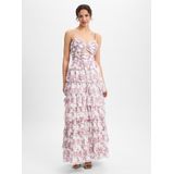 HEY KYLA - Avondjurk - Oudroze/Wit - A-lijn - Lang/maxi