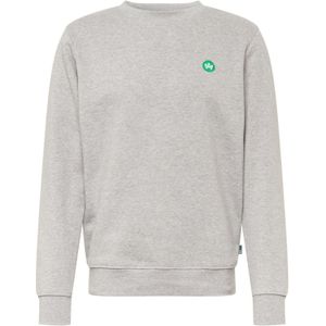 Kronstadt Sweatshirt  grijs gemêleerd / grasgroen