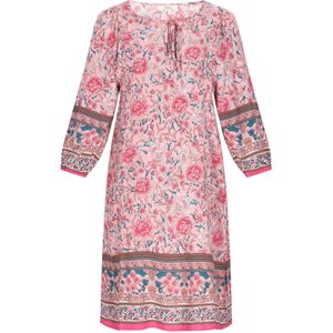 Gaya Jurk 'Boho Fashion'  bruin / petrol / pink / rosa