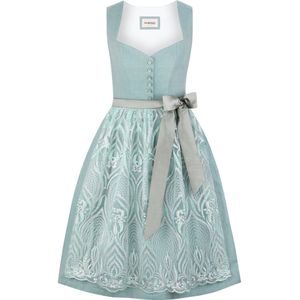STOCKERPOINT Dirndl  turquoise / grijs