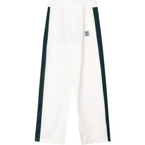 Bershka Broek  donkergroen / offwhite