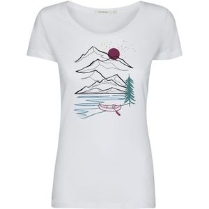 GREENBOMB Shirt 'Nature Mountain Trip'  royal blue/koningsblauw / wijnrood / zwart / wit