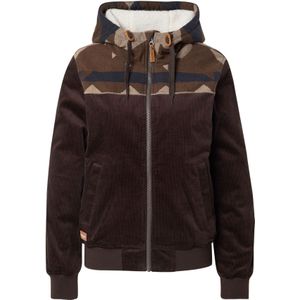 Iriedaily Winterjas 'Indi Spice'  navy / bruin / cappuccino / donkerbruin