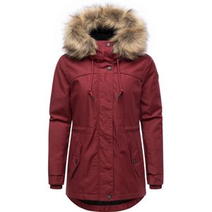 Ragwear Winterparka 'Tawny Short'  wijnrood
