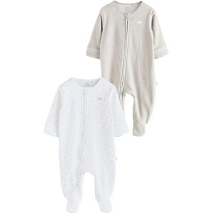 Next Nachtkledij  stone grey / wit