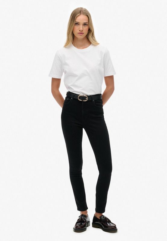 Superdry - Jeans - Zwart Denim - Skinny - High Waist
