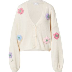 OH APRIL Gebreid vest 'Harriet'  hemelsblauw / lavendel / lichtroze / offwhite