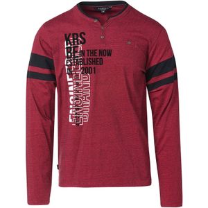 KOROSHI Shirt  rood / zwart / wit