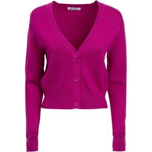 Influencer Gebreid vest  fuchsia