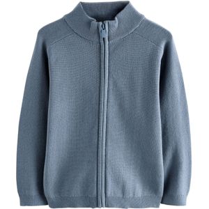 Next Gebreid vest  smoky blue