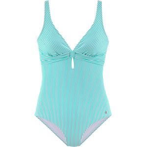 s.Oliver RED LABEL Badpak - Mint - Gestreept - Ronde Rug