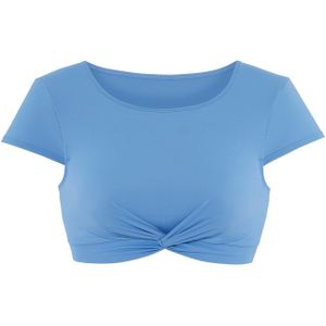 Bikinitop - Lichtblauw - Recycling-Polyamide - Verwijderbare Softcups
