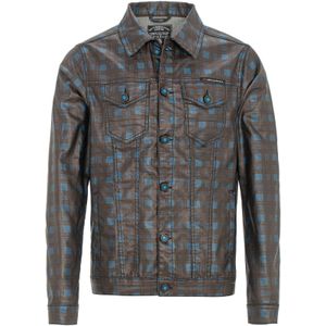 CIPO & BAXX Tussenjas  royal blue/koningsblauw / chocoladebruin