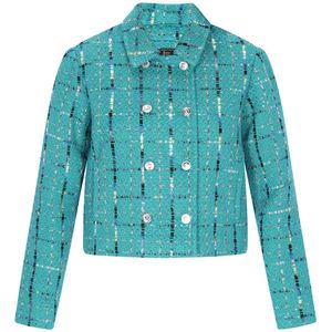 faina Blazers  turquoise / zwart / wit