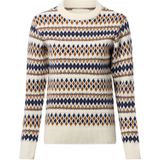 Gebreide pullover met ribboorden, model 'FAIRISLE'