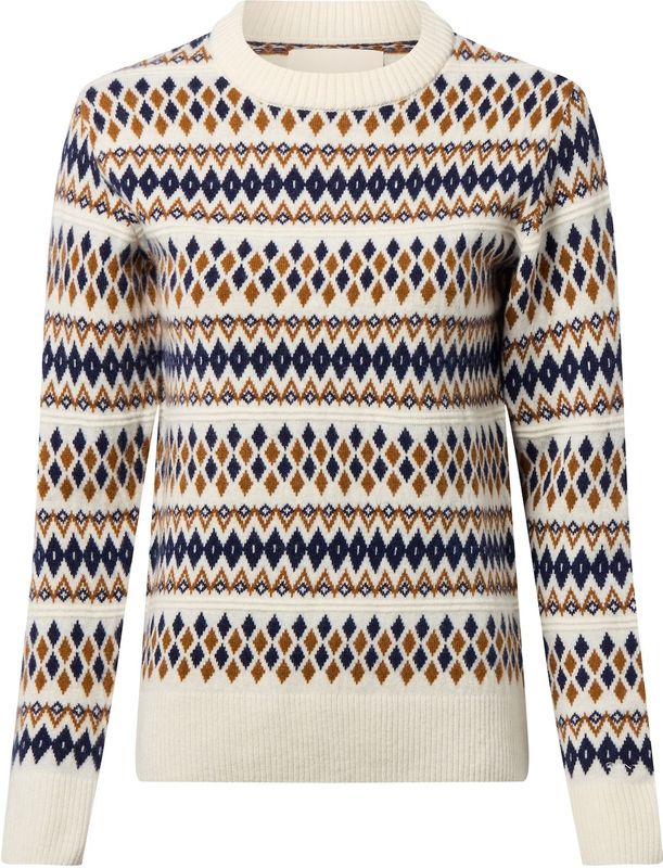 Gebreide pullover met ribboorden, model 'FAIRISLE'