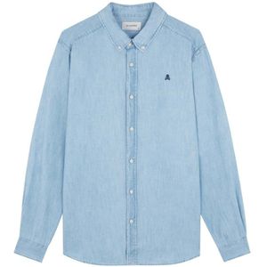 Scalpers Shirt ' '  blauw denim / lichtblauw