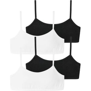 SCHIESSER Onderhemd ' 95/5'  zwart / wit