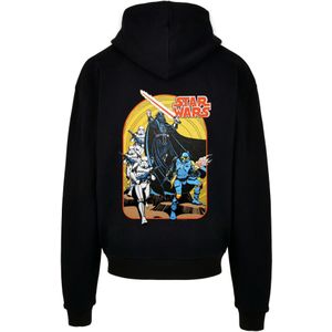 F4NT4STIC Sweatshirt 'Star Wars Vintage Comic Scene'  lichtblauw / rood / zwart / wit