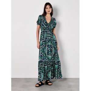 Apricot Jurk  navy / spar / neongroen