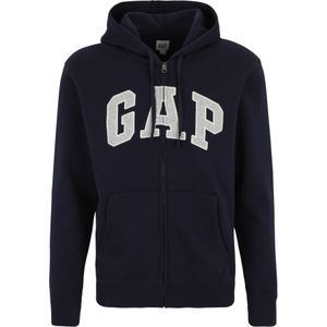 GAP - Sweatvest - Navy / Grijs Gemêleerd / Wit