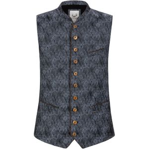 STOCKERPOINT Klederdracht gilet 'Christiano'  donkerblauw / zwart / wit