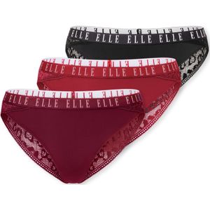 ELLE Slip ' Lace '  rood / donkerrood / zwart