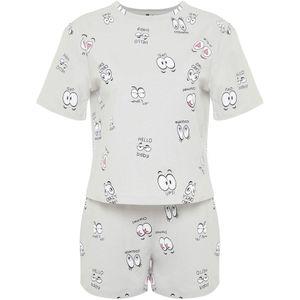 Trendyol Korte pyjama  mintgroen / pink / zwart / wit