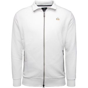 La Martina Sweatvest 'MAF004'  wit