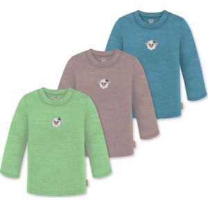 normani Shirt 'Taupo'  opaal / limoen / oudroze