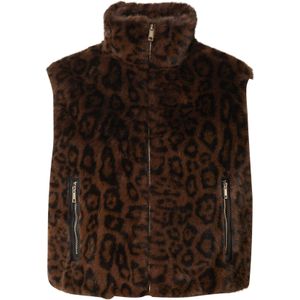 RINO & PELLE Bodywarmer 'Nikki'  bruin / zwart