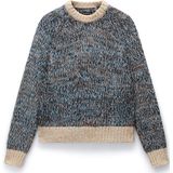 NAPAPIJRI Trui 'Ansei'  beige / ecru / lichtblauw / chocoladebruin