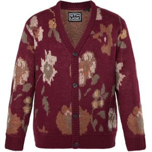 STHUGE Gebreid vest  bessen / gemengde kleuren