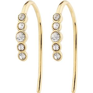 Pilgrim Oorbellen 'Jenni'  goud / transparant