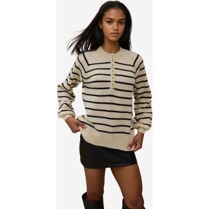 Hiccup Trui  lichtbeige / zwart