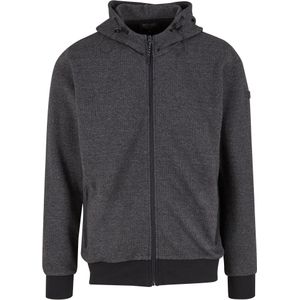 INDICODE JEANS Sweatvest 'Sting'  antraciet / zwart