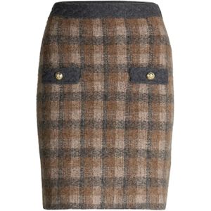 JOOP! - Kanda - Gebreide Rok - Wolmix - Knielengte