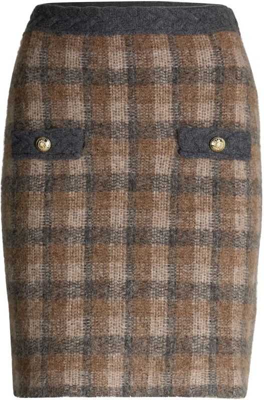 JOOP! - Kanda - Gebreide Rok - Wolmix - Knielengte