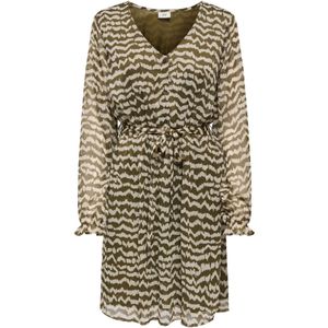 Jdyisabella - Korte Jurk - Mini-lengte - V-Hals - Lange Mouwen - Regular Fit